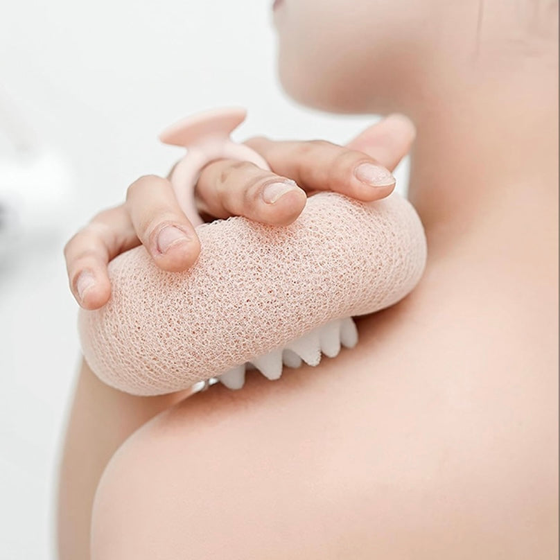 Luxurious Soap-Infused Exfoliating Body Sponges - Spa-Like Skin Care at Home