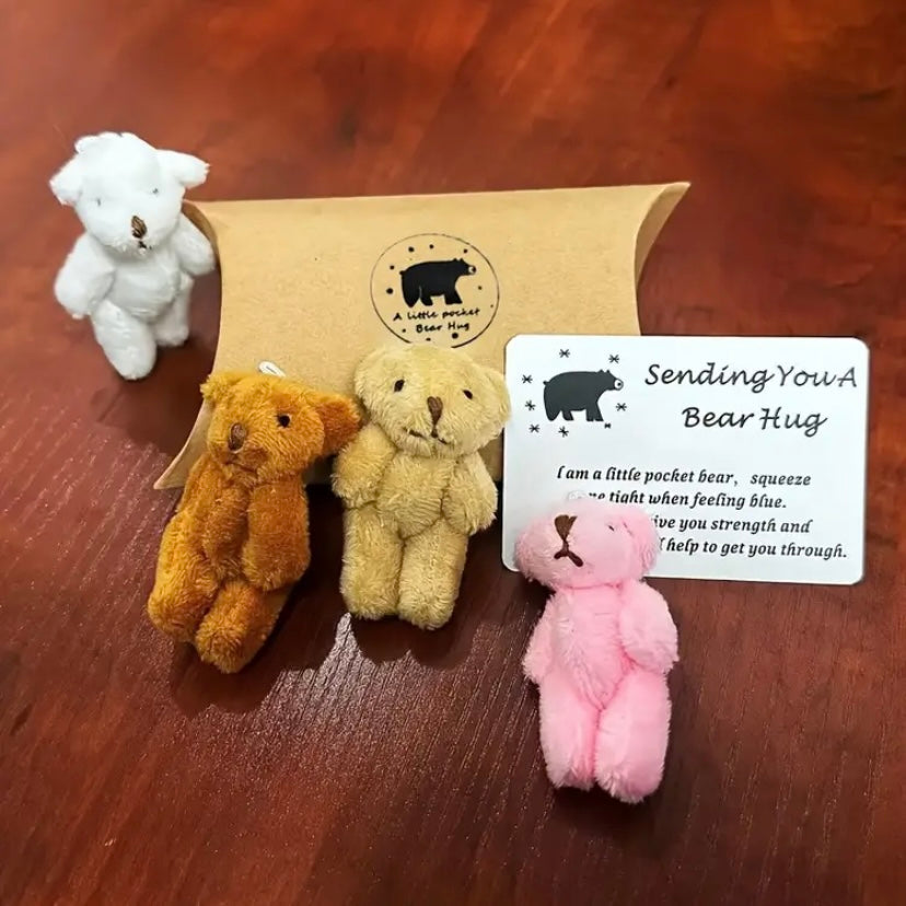 My Little Worry Bear, Anxiety Fidget Bear, Positive Comforting Pocket Bear, For All Ages