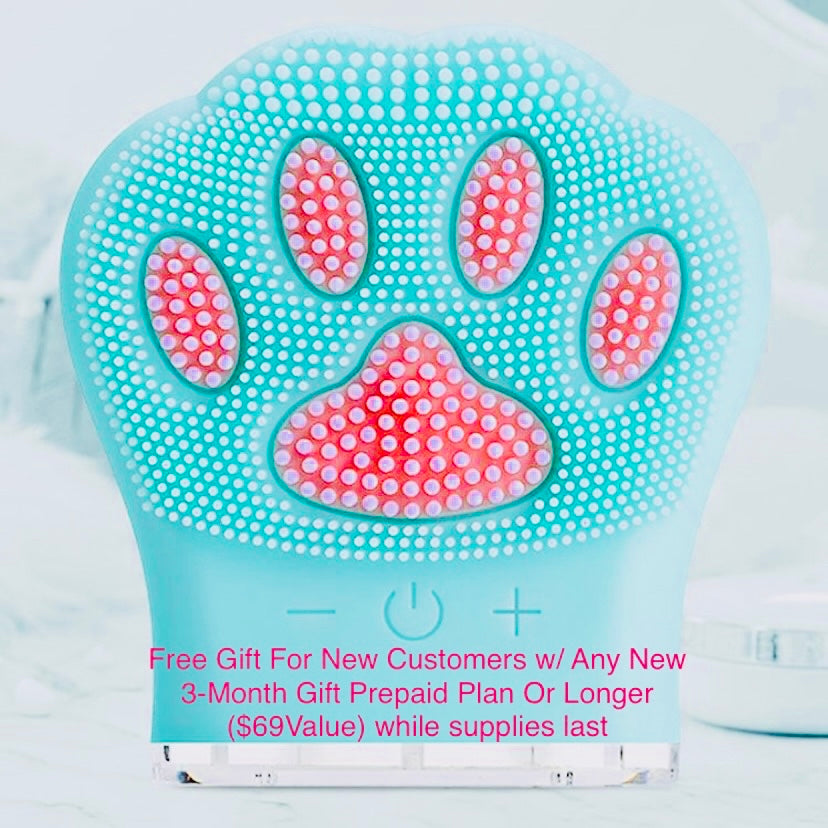 Luxury Spa Retreat Gift Box with Free Adorable Electronic Skincare Cleansing Paw