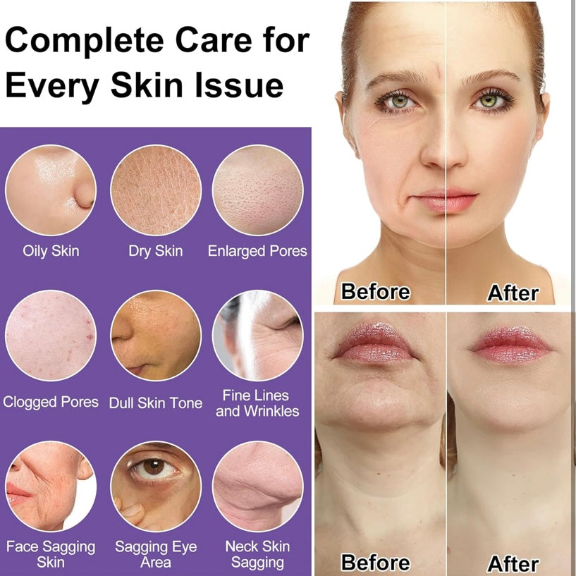 Professional Korean Beauty Complete Anti Aging Skincare Set, Hydrate, Smooth, Tighten, Firm & Lift.