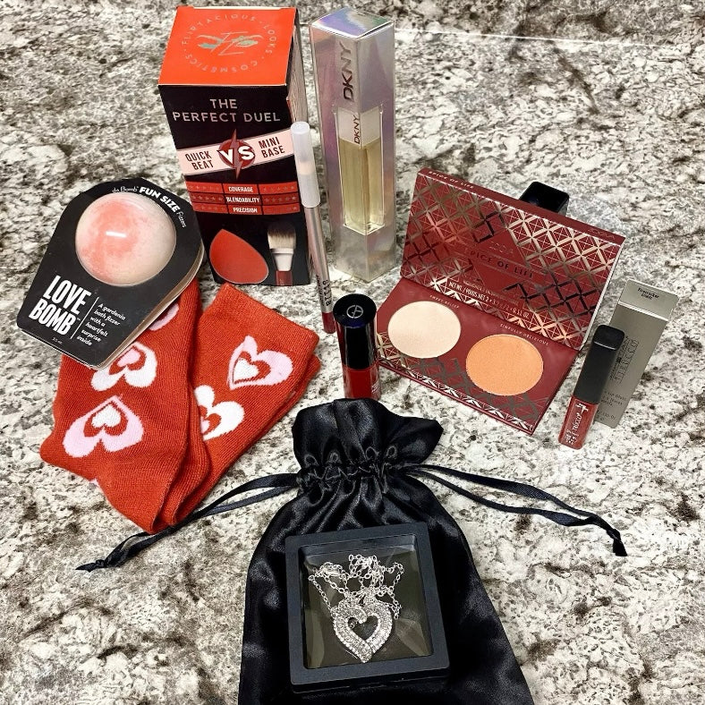 Designer 10 piece Beauty, Fine Jewelry & Luxe Spa Gift Bundle For Her, Wife, Bridal
