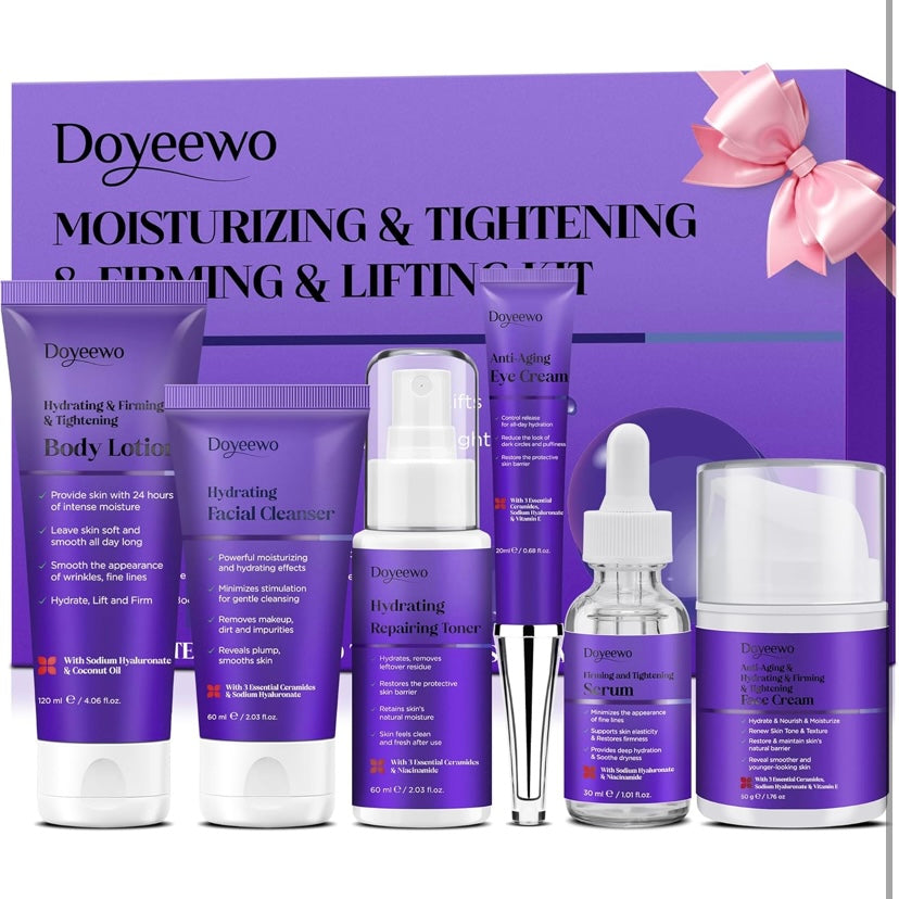 Professional Korean Beauty Complete Anti Aging Skincare Set, Hydrate, Smooth, Tighten, Firm & Lift.