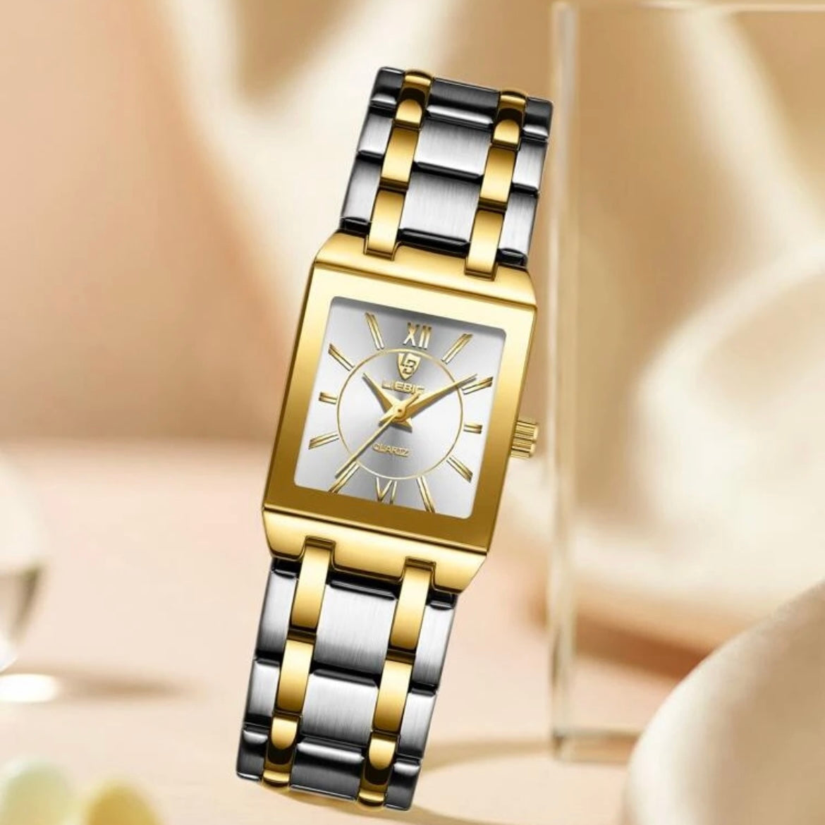 Luxury Ladies Quartz Wrist Watch Stainless Steel Waterproof
