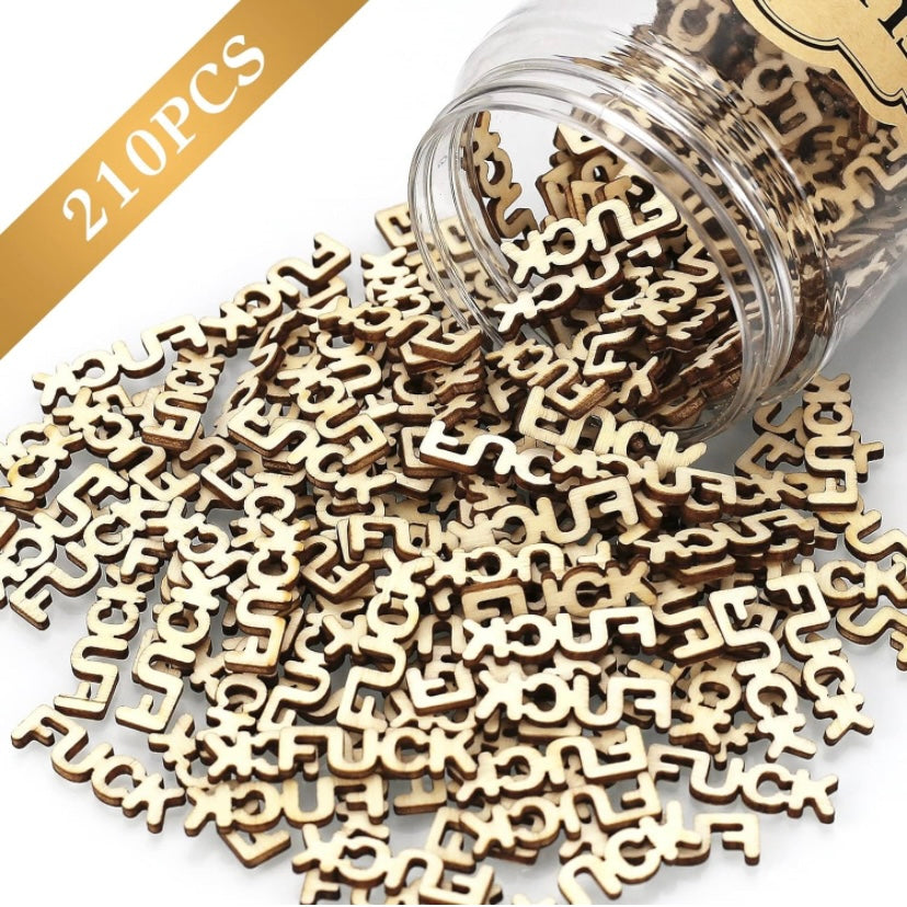 Funny Gag Gifts - Glass jars featuring and filled with individual wooden curse words that say Damns, F*cks or Hugs w/ sticker on the jar that states “damns to give” or “Fucks to give” or “Hugs to give” great to handout as a joke to friends, family or co-workers as gag gifts. Rated Mature 18+ for adults who love funny gifts that’s guaranteed to be a hit for any occasion, Shipped Same Day