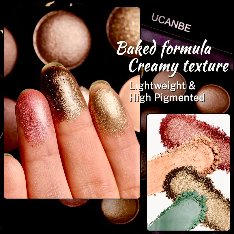High Pigmented Baked 16 Color Eyeshadow Palette For All Skin Tones