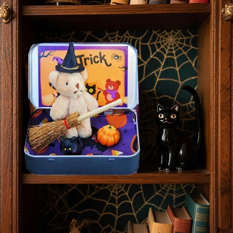 Halloween Pocket Hug Worry Bear – Anxiety Relief, Fidget Comfort Toy, Stress Gift for All Ages