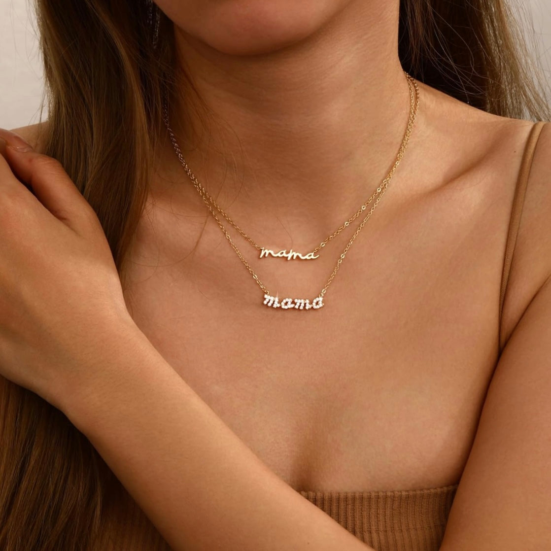 Cherish Mom with Sparkling 14k Gold ‘Momma’ Necklace - A Dazzling Mother’s Day Tribute”