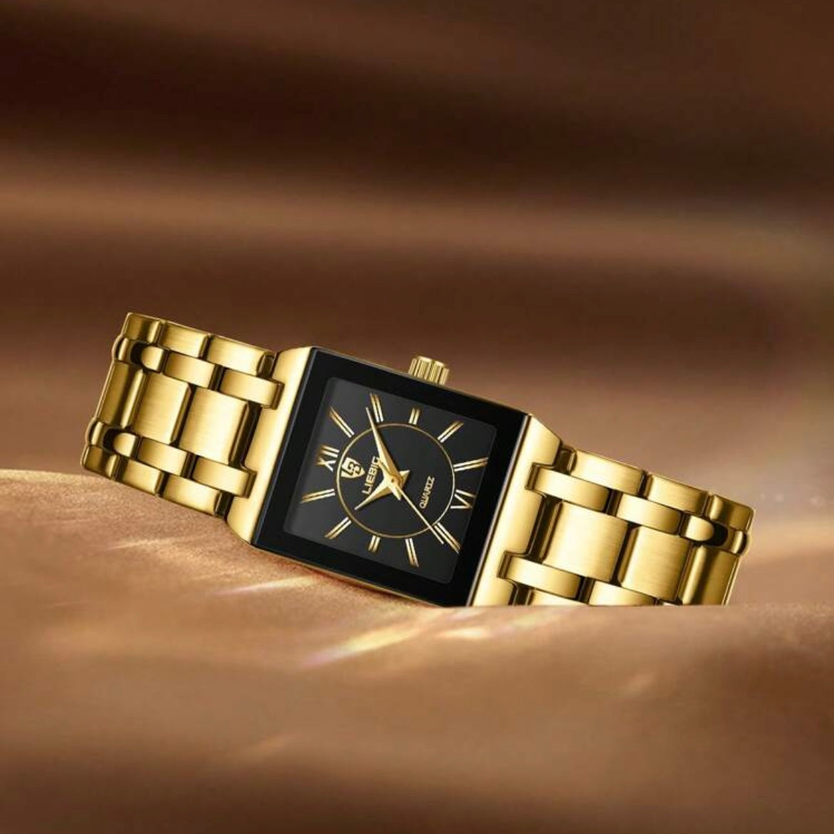 Luxury Ladies Quartz Wrist Watch Stainless Steel Waterproof