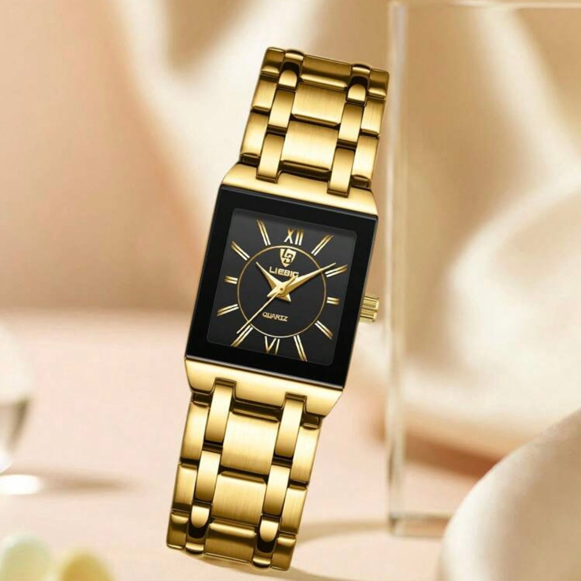 Luxury Ladies Quartz Wrist Watch Stainless Steel Waterproof