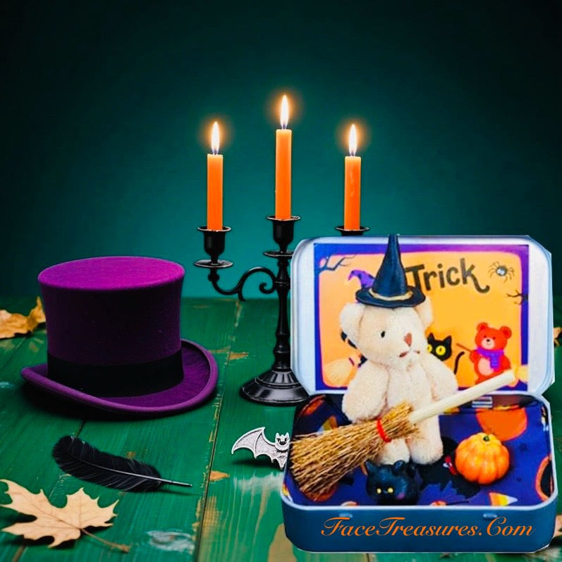 Halloween Pocket Hug Worry Bear – Anxiety Relief, Fidget Comfort Toy, Stress Gift for All Ages