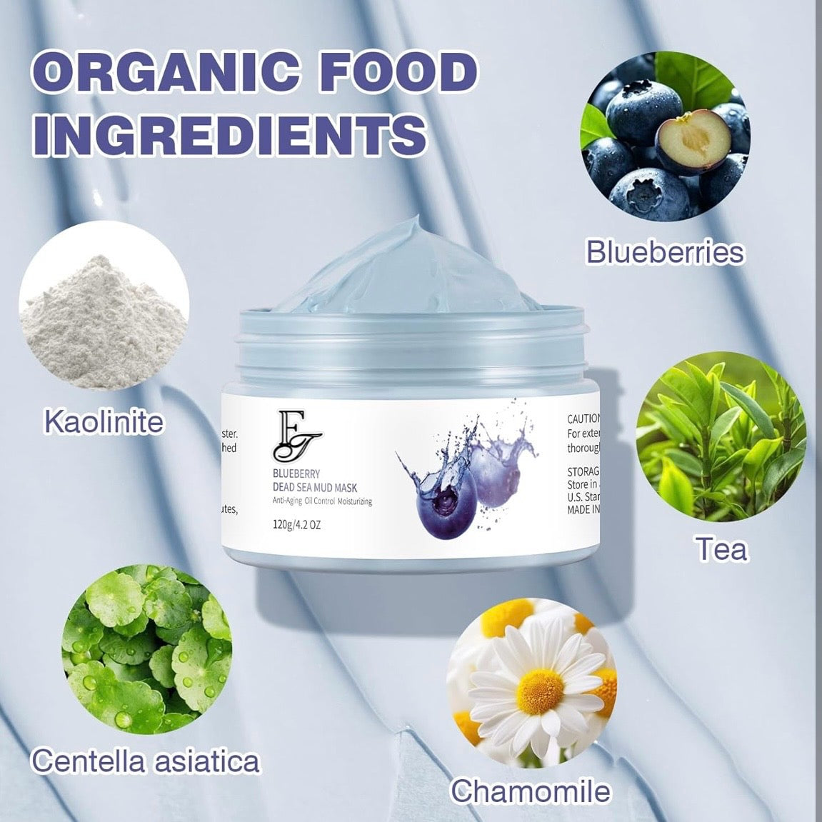 Blueberry Dead Sea Clay Mask – Anti-Aging & Detox for Radiant, Clear Skin