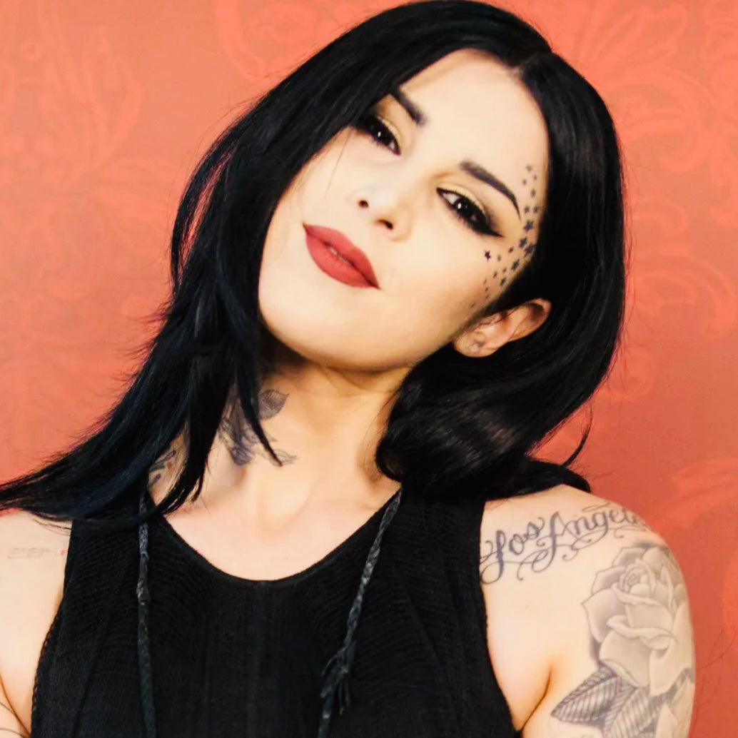 Kat Von D Metal Crush Liquid Highlighter & Illustrator In “RoseShock” Full size