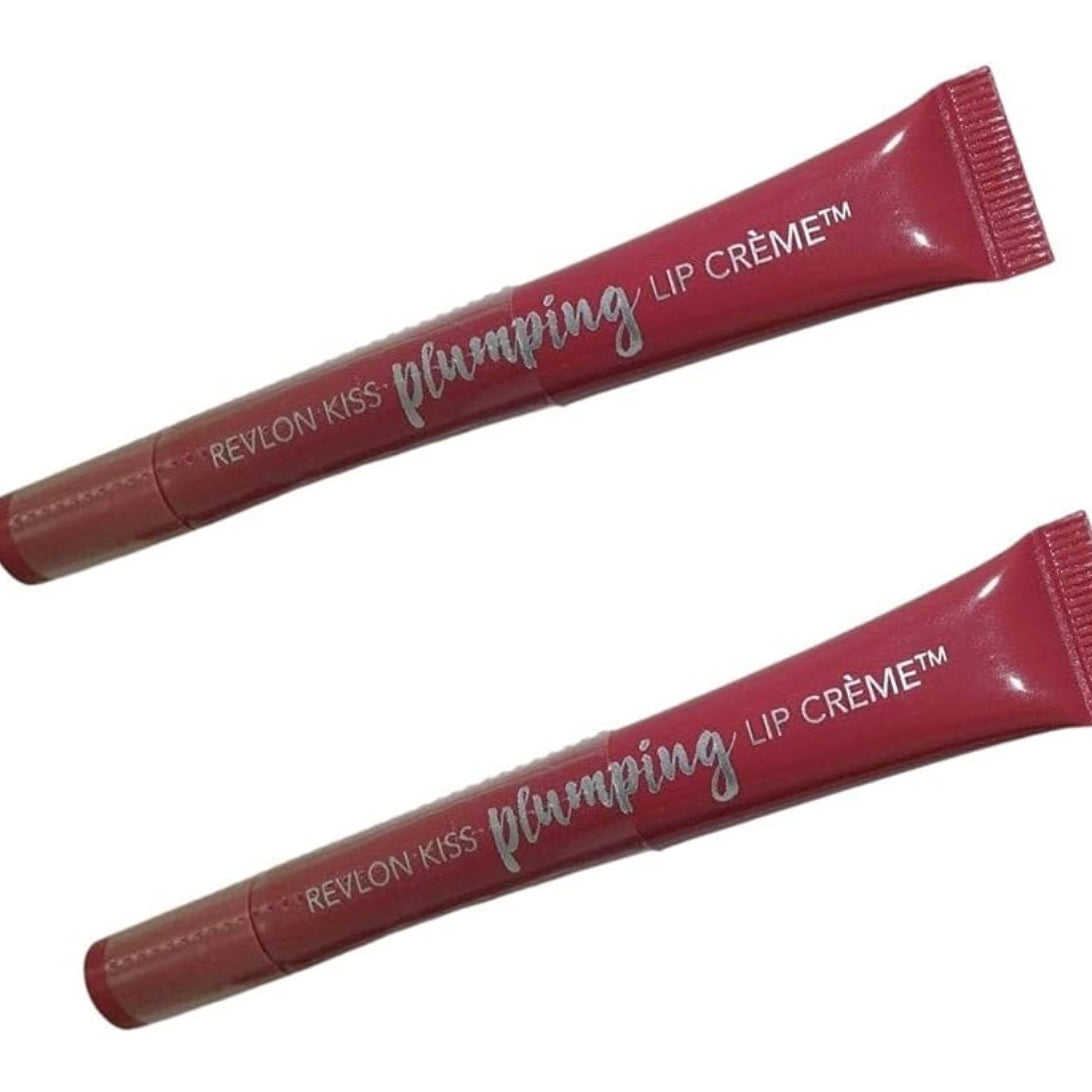 Revlon Kiss Plumping Lip Crème - Velvet Mink, Spiced Berry, Almond Suede, Peony, Nude Honey | Volulip™ Technology