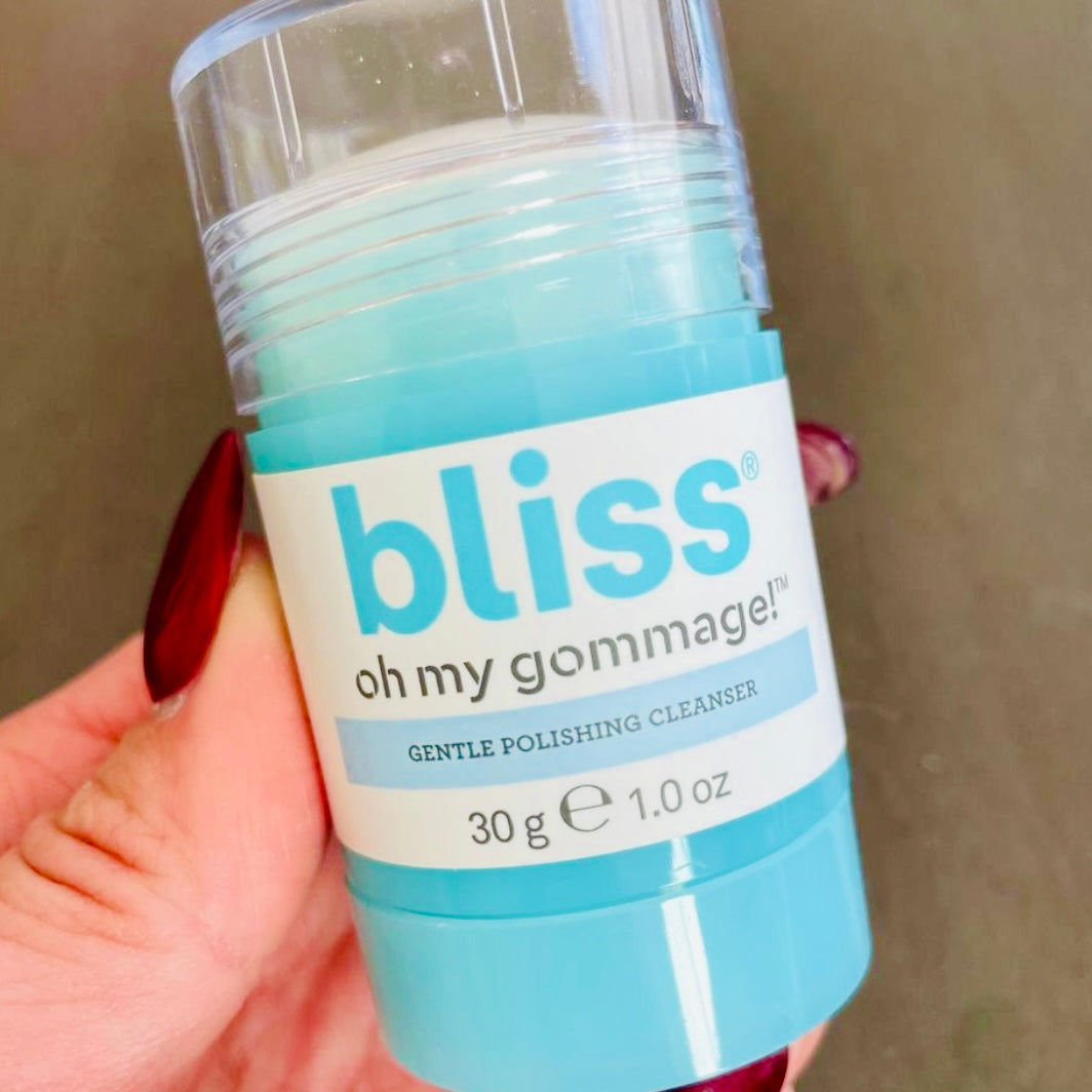 BLISS, “Oh My Gommage!” Gentle Polishing Cleansing Stick, full size but travel friendly and TSA Approved, This item Ships out Today