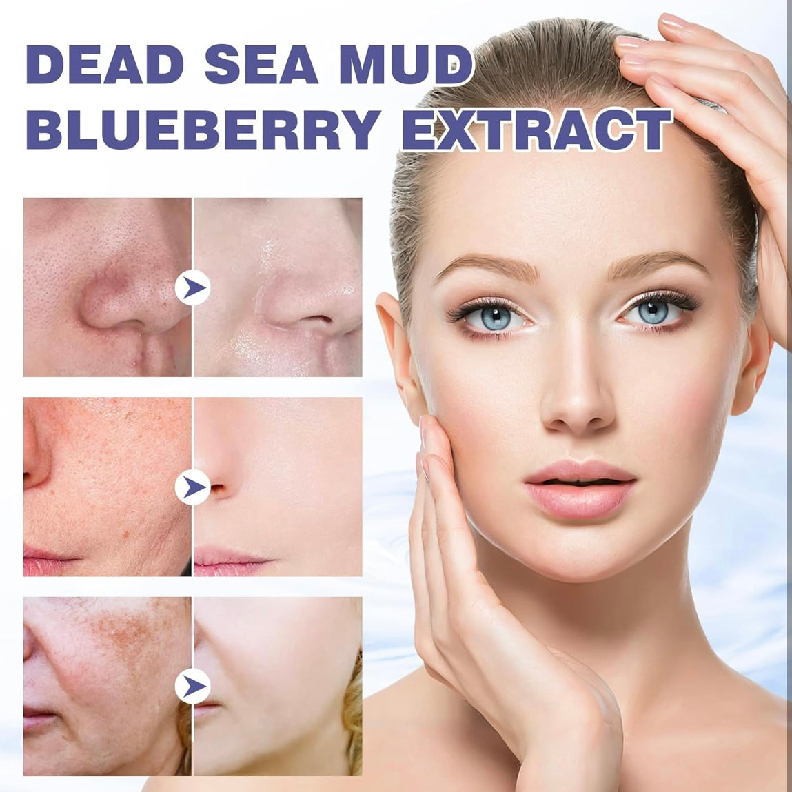 Blueberry Dead Sea Clay Mask – Anti-Aging & Detox for Radiant, Clear Skin