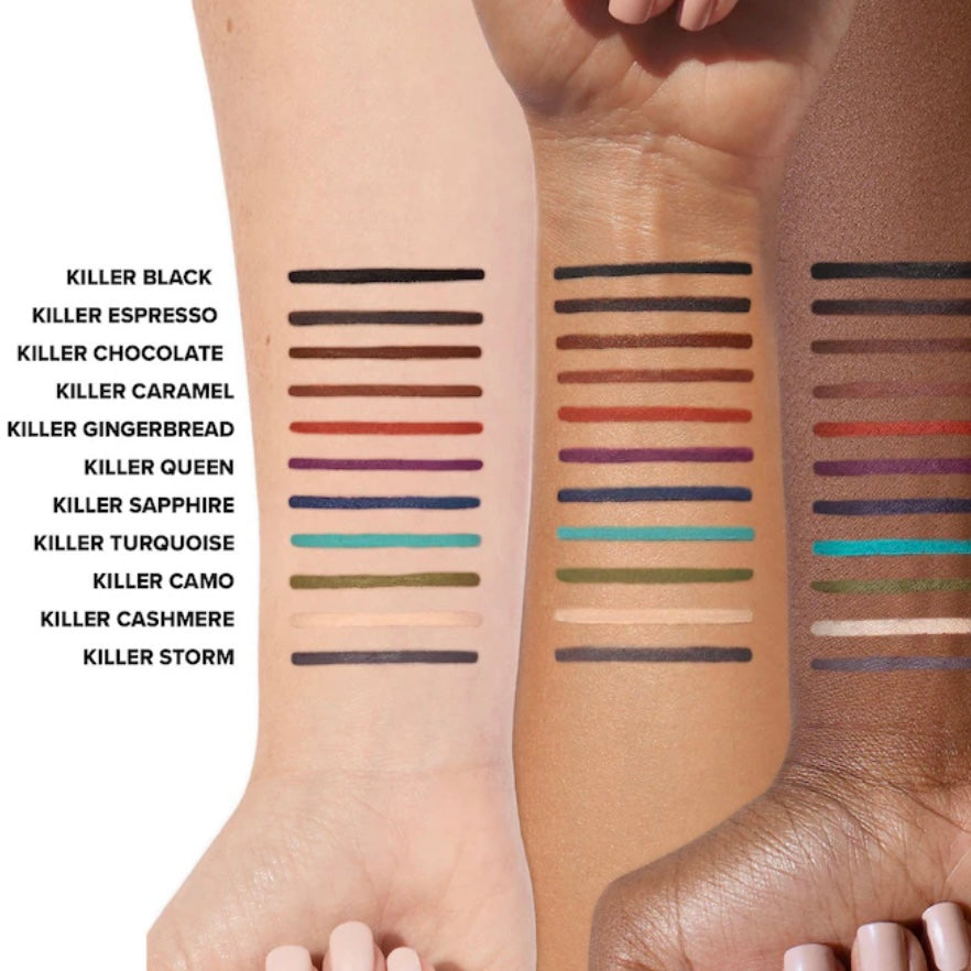 Too Faced Killer Liner 36 Hour Waterproof Gel Eyeliner Pencil In Killer Black