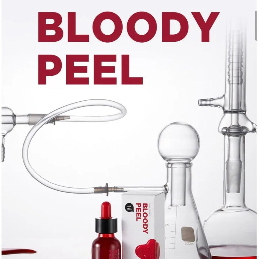 Renacimiento de la piel radiante: exfoliación facial de vampiro profesional totalmente natural con AHA + BHA