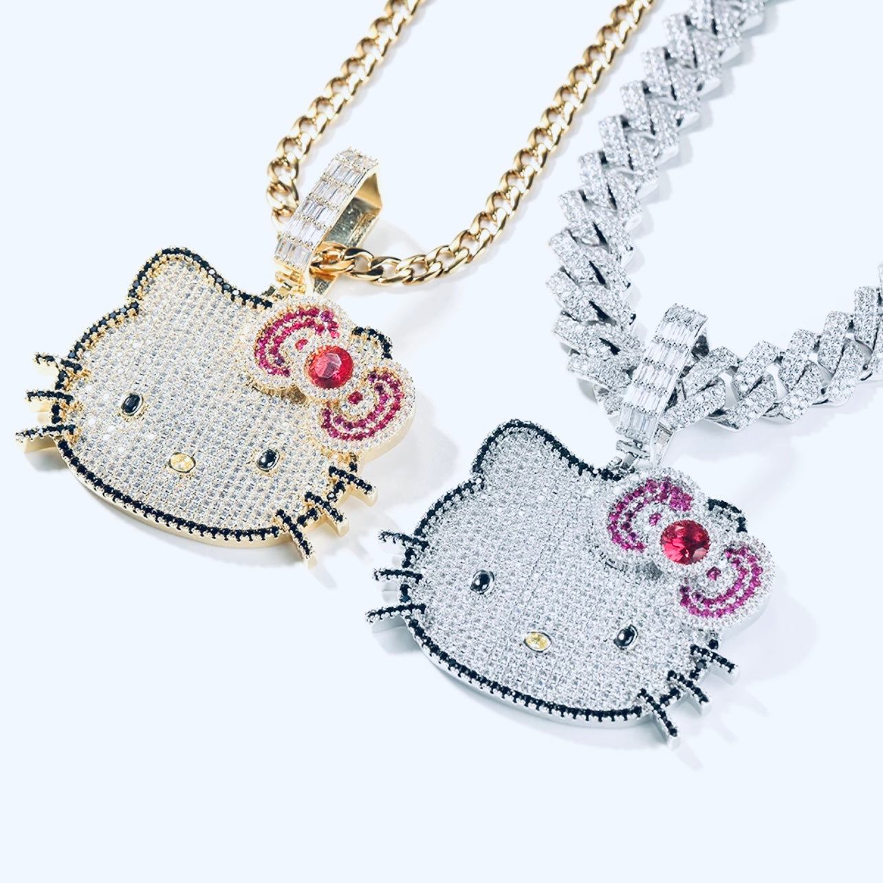 Hello Kitty Silver Rhinestone Bracelet C