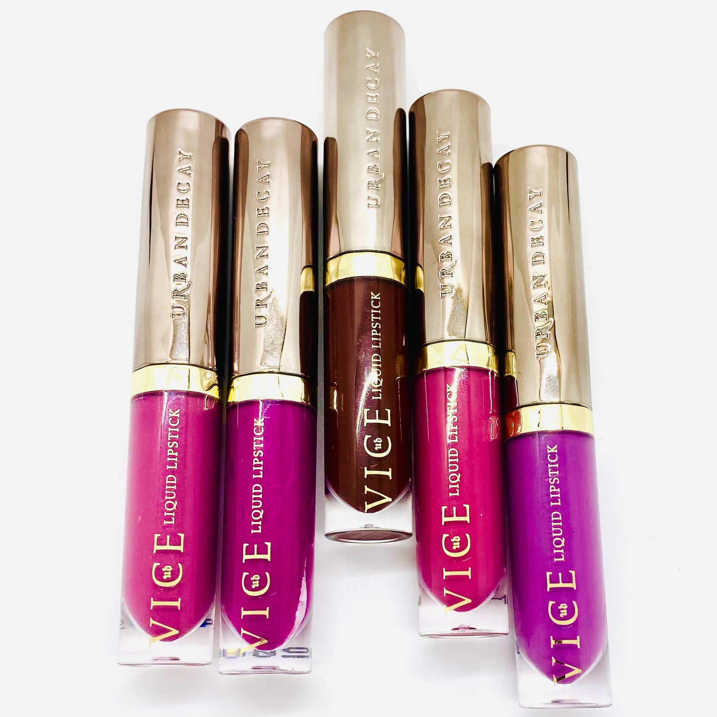 Paquete de lápiz labial líquido de larga duración, exótico, resistente al agua, de 5 piezas de Urban Decay de la colección Vice