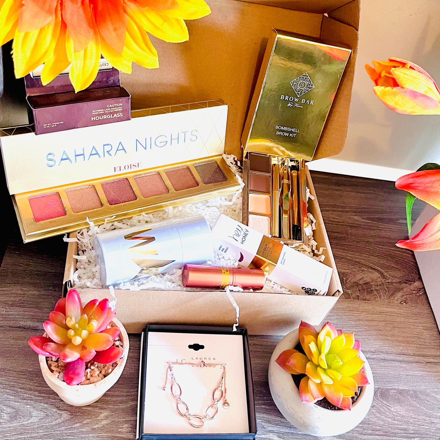 Sahara Nights Glam Beauty Gift Bundle, Makeup, Skincare & Fine Jewelry