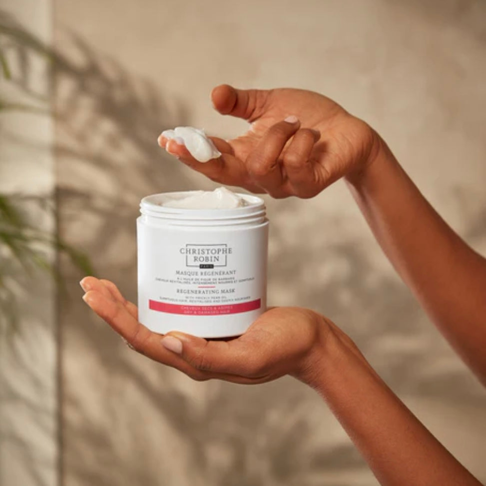 Christophe Robin Regenerating Hair Mask w/ Prickly Pear Oil For Dry Damaged Hair | For All Hair Types| 8.4 oz.