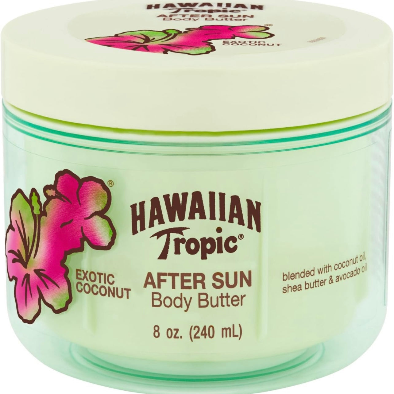 8oz. Hawaiian Tropics After Sun Body Butter in the scent exotic coconut
