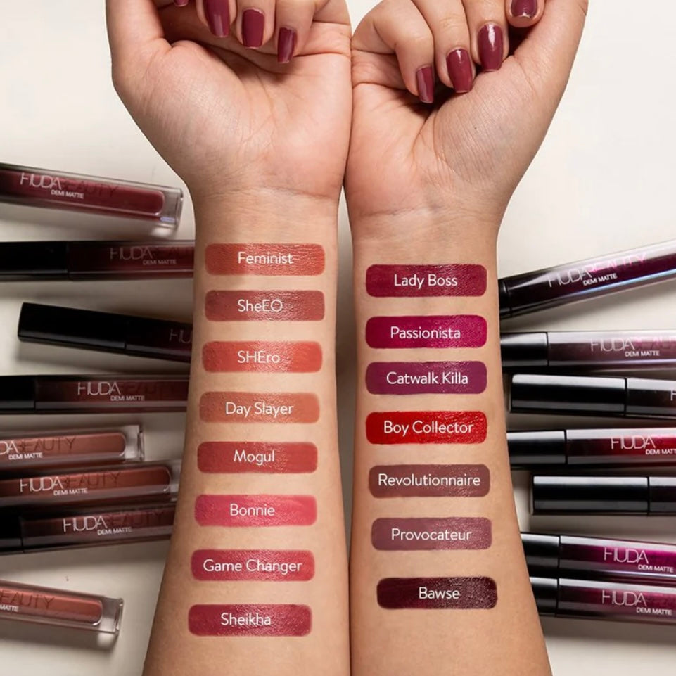 Huda Beauty: Demi Matte Liquid Lipstick In Feminist, Rare Find, Limited Stock