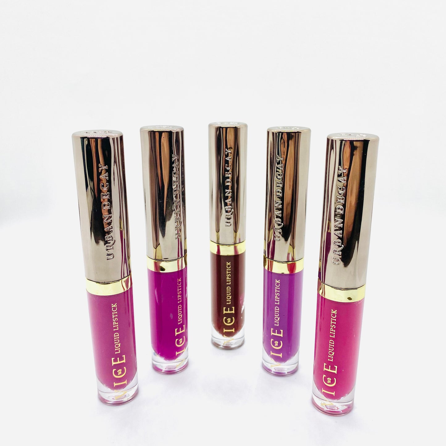 Paquete de lápiz labial líquido de larga duración, exótico, resistente al agua, de 5 piezas de Urban Decay de la colección Vice