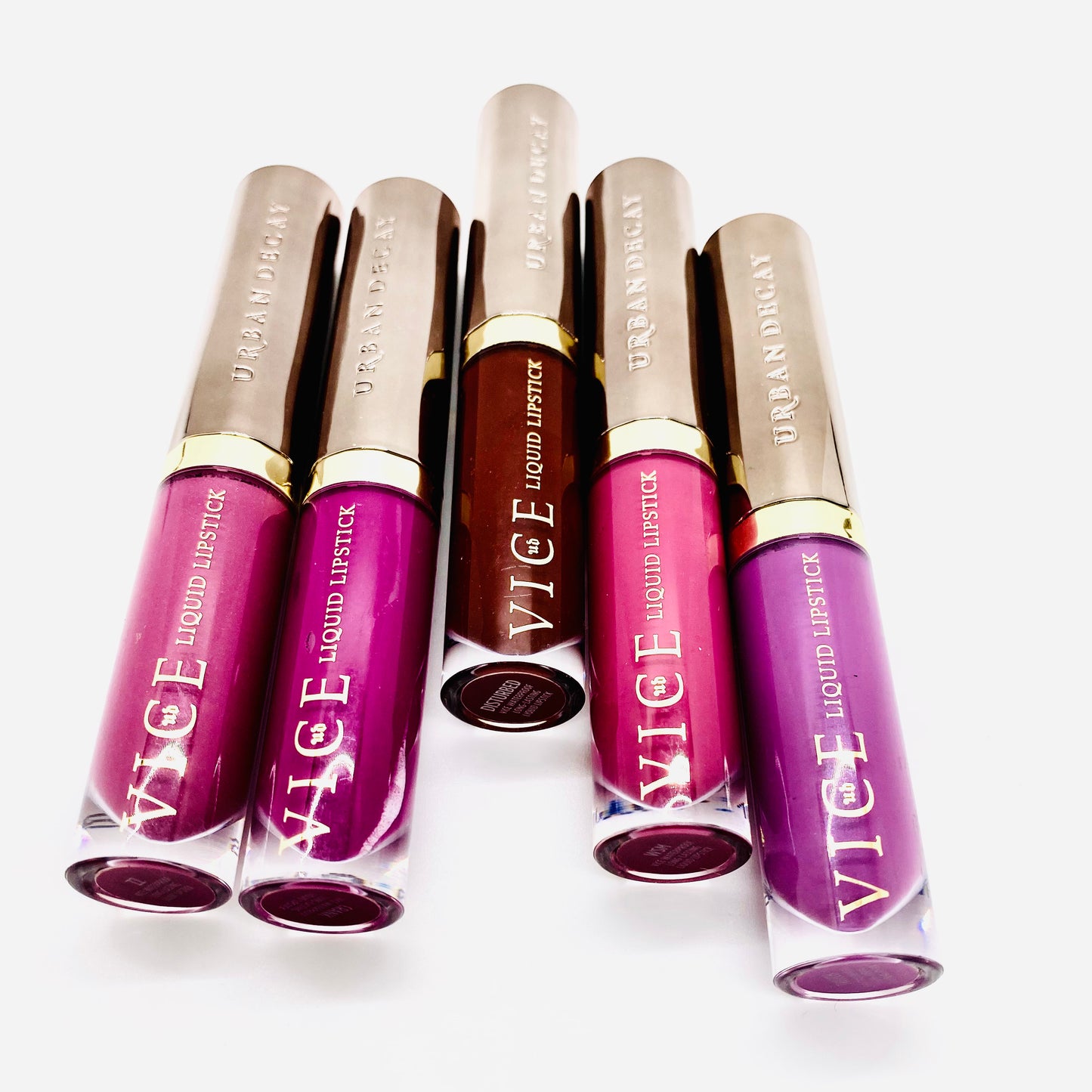 Paquete de lápiz labial líquido de larga duración, exótico, resistente al agua, de 5 piezas de Urban Decay de la colección Vice