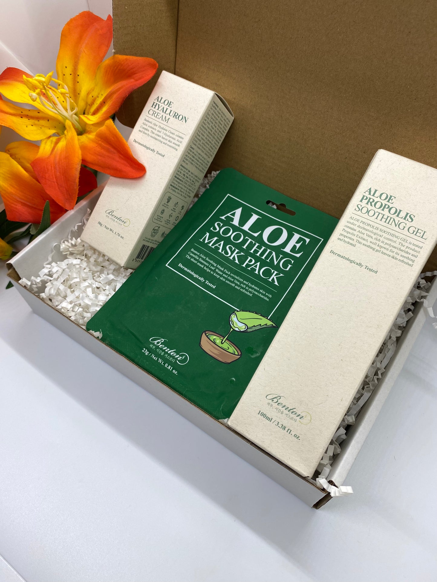 Premium K-beauty Organic Aloe Bundle box