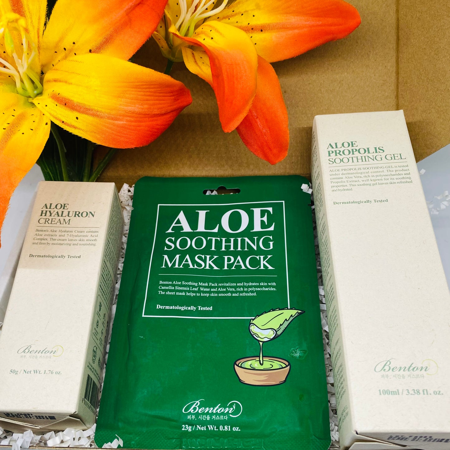 Premium K-beauty Organic Aloe Bundle box