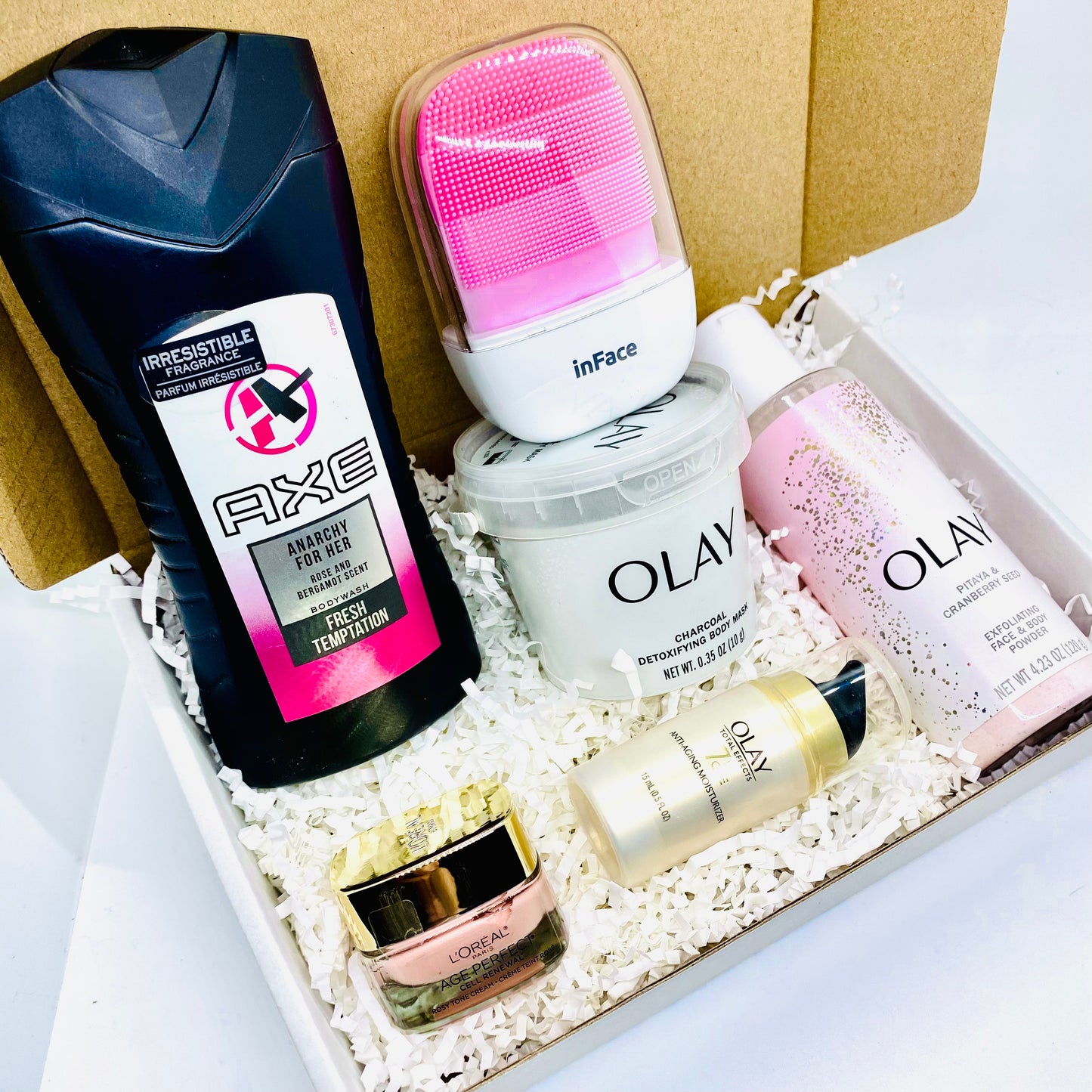 Olay Anarchy ultimate Self-care bundle w/Electric Facial Tool