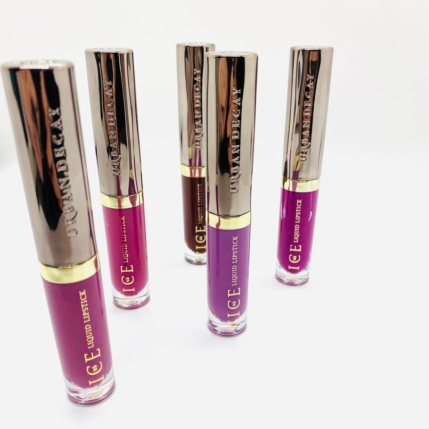 Paquete de lápiz labial líquido de larga duración, exótico, resistente al agua, de 5 piezas de Urban Decay de la colección Vice