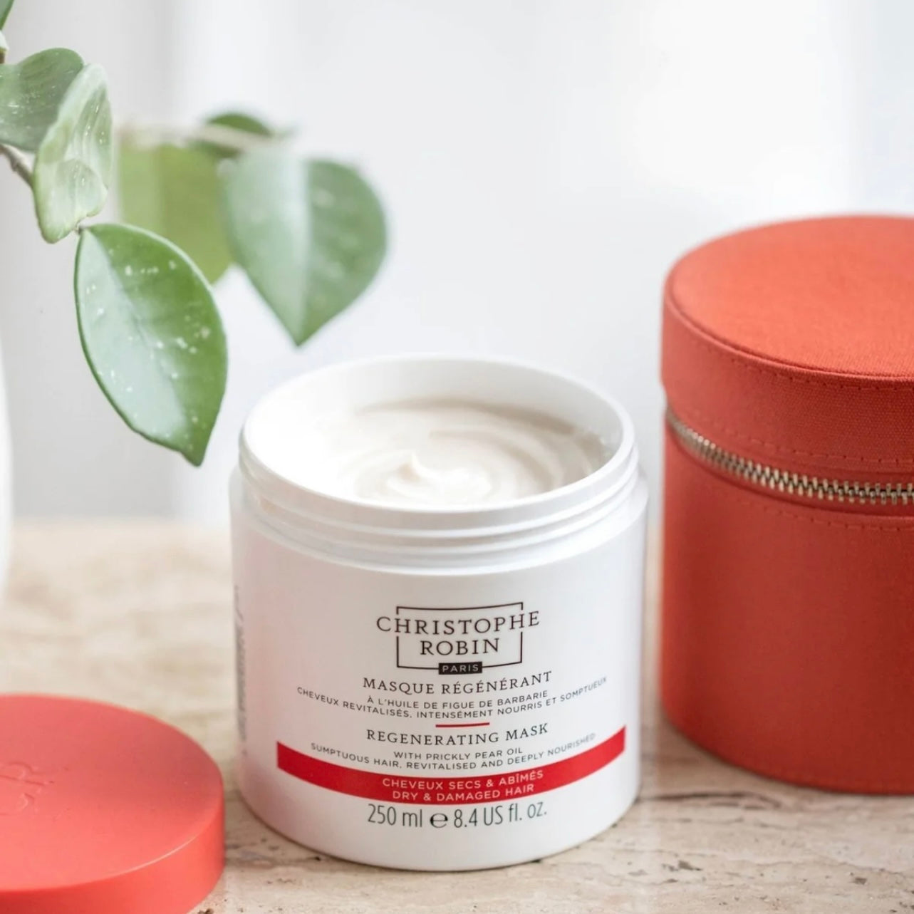 Christophe Robin Regenerating Hair Mask w/ Prickly Pear Oil For Dry Damaged Hair | For All Hair Types| 8.4 oz.
