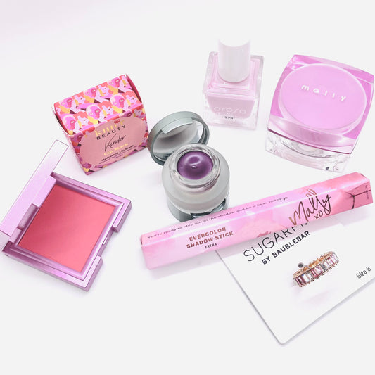 Pretty In Pink Mixed Beauty Bundle, Makeup, Skincare, Jewelry, Nail Polish