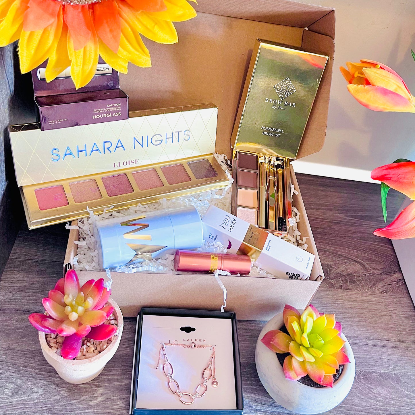 Sahara Nights Glam Beauty Gift Bundle, Makeup, Skincare & Fine Jewelry