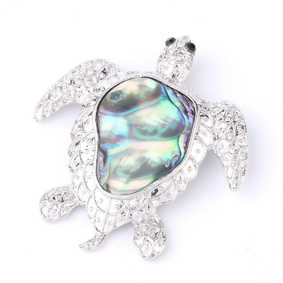 European And American Cross-Border Jewelry Origin Colorful Abalone Shell Turtle Pendant Necklace Jewelry