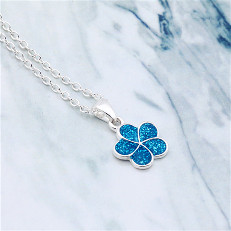Colgante de plata esterlina de playa Opel con pequeña tortuga linda y exclusiva de moda