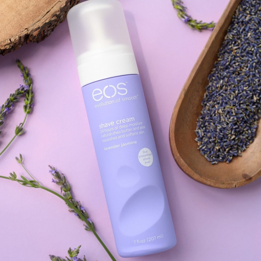 EOS Shea Butter Lavender 24HR Moisturizing Shave Cream w/ Free Razor