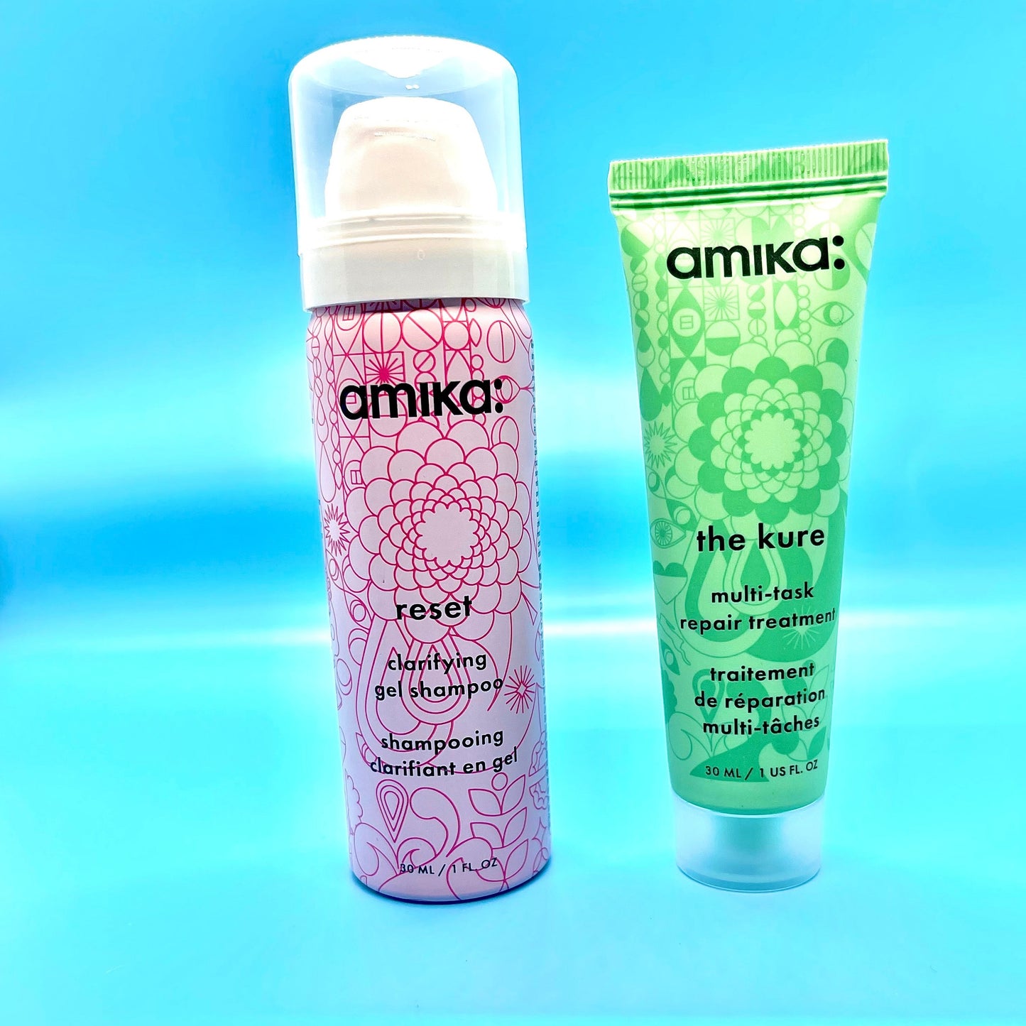 Amika Reset Gel Shampoo Will Attract dirt like a magnet to draw out impurities + remove product buildup, without stripping. Get The Kure Treatment from Amika and get your hair laid without Frizz, Flyaways & Restore healthy hair while repairing split end for all hair types. The Christophe Robin Cleansing Purifying Scrub with Sea Salt will eradicate stubborn build up left behind that shampoo just cant remove