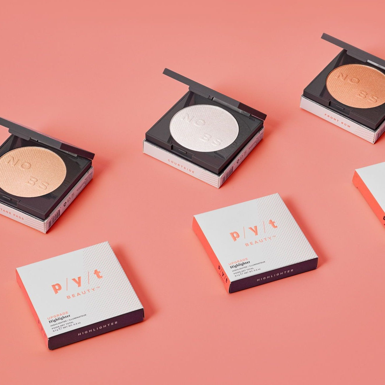 PYT Beauty Shimmer Dúo de 2 piezas: juego de iluminador y brillo de labios