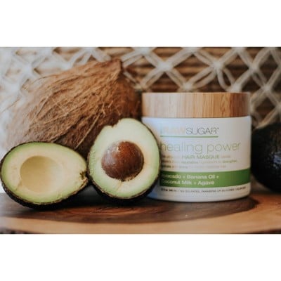 Raw Sugar Healing Power Haarmaske - Avocado + Bananenöl + Kokosmilch + Agave