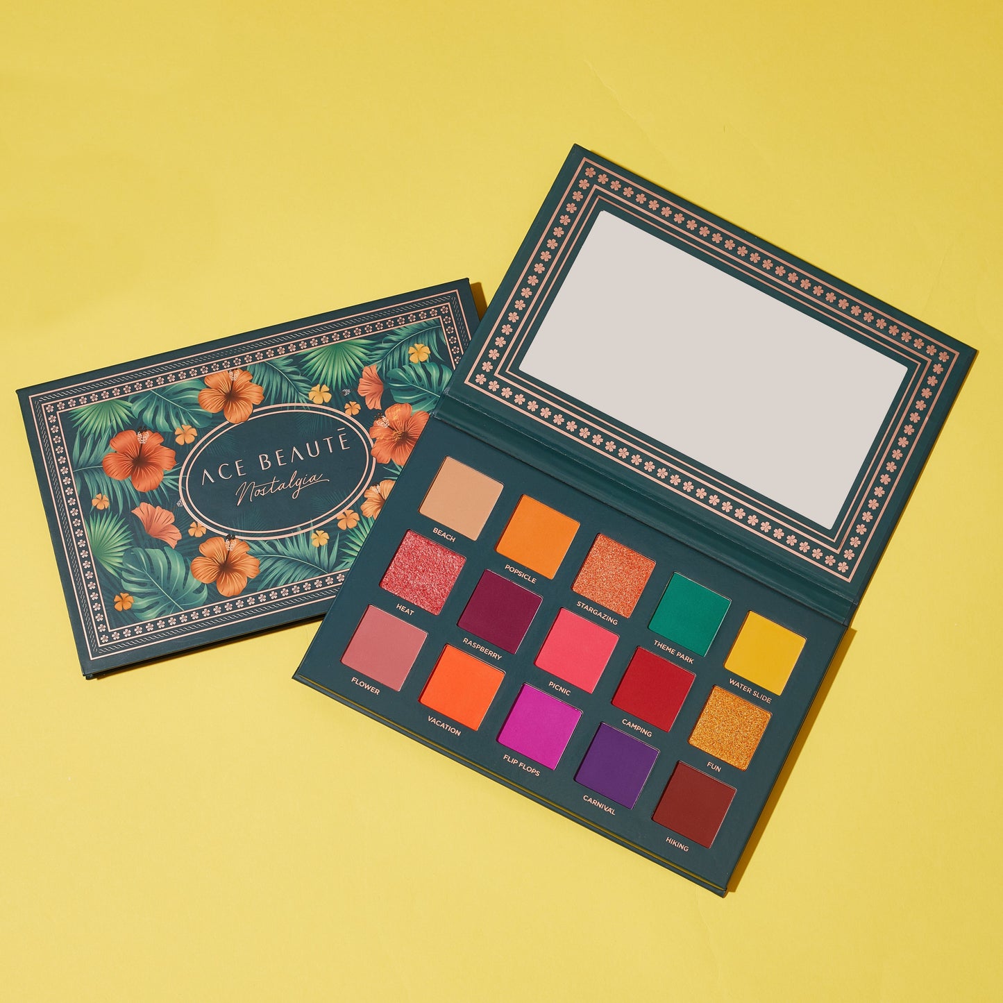 Paleta de sombras de ojos de alta pigmentación de 15 colores Ace Beaute Nostalgia
