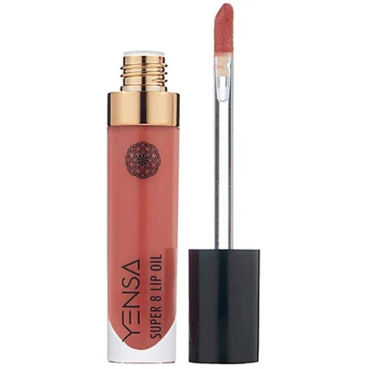 Our Super 8 Lip Oil is a tinted lip oil made with our 8 Super Oil blend to provide mega moisture, a lightweight nourishing shine, and gorgeous even color in just one swipe.