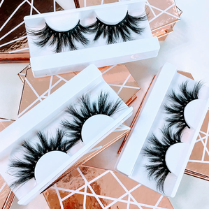 3 Stück 25 mm 6D sibirische vegane Wimpern