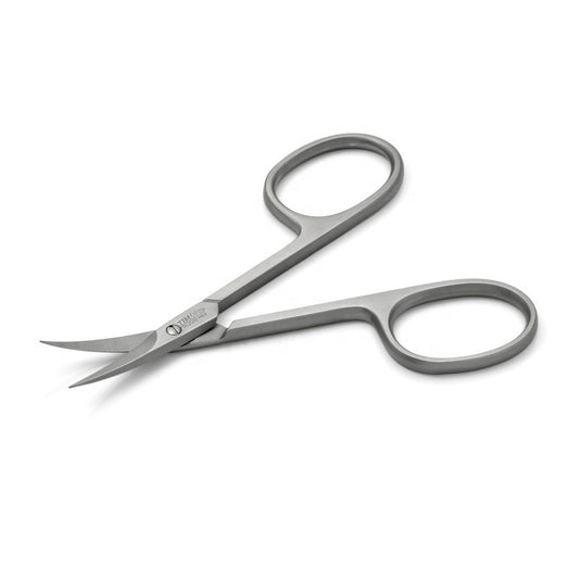 3 Swords German Engineered Curved Blade Medical Stainless Steel, Extra Sharp Beard, Nose, Brow & Cuticle Scissors/Trimmers