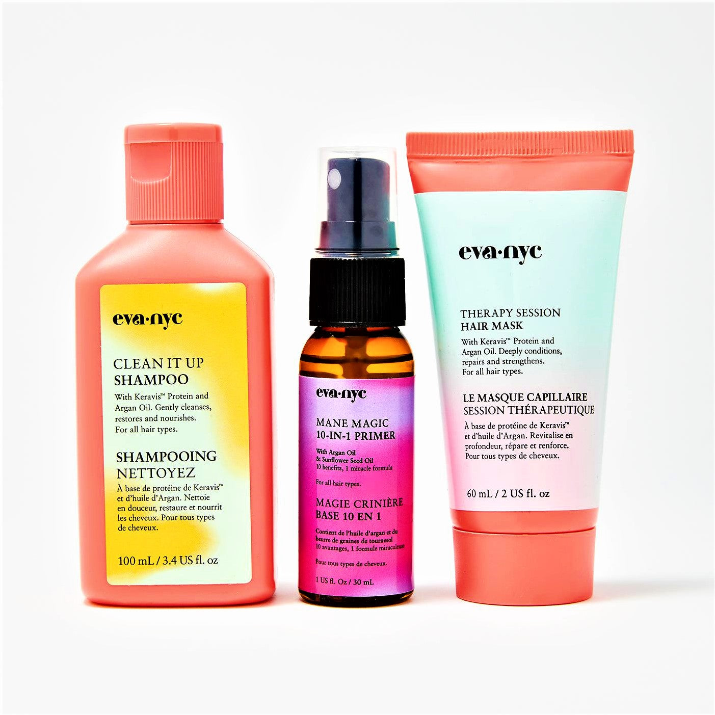 Eva.NYC Everyday Girl Set de cuidado del cabello de edición limitada de 3 piezas