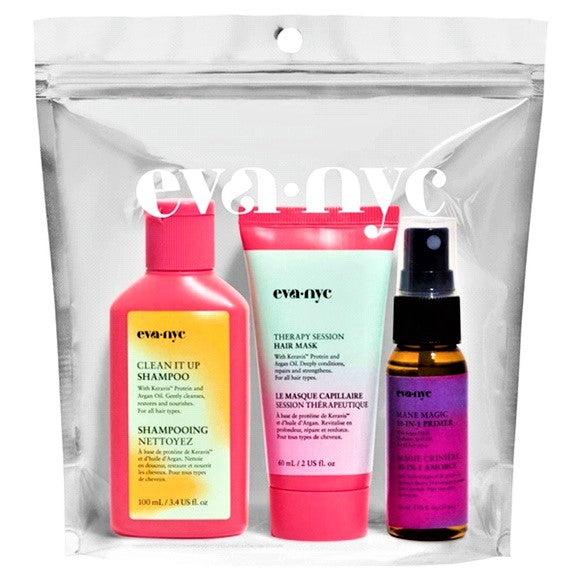 Eva.NYC Everyday Girl Set de cuidado del cabello de edición limitada de 3 piezas