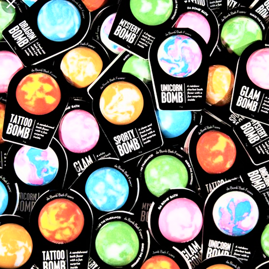5 Piece Lush Bath Bubble Bombs With A Secret Surprise Inside, Hypoallergenic, All Natural Spa Care