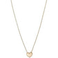 10k gold filled timeless keepsake gold heart necklace & heart pendant set